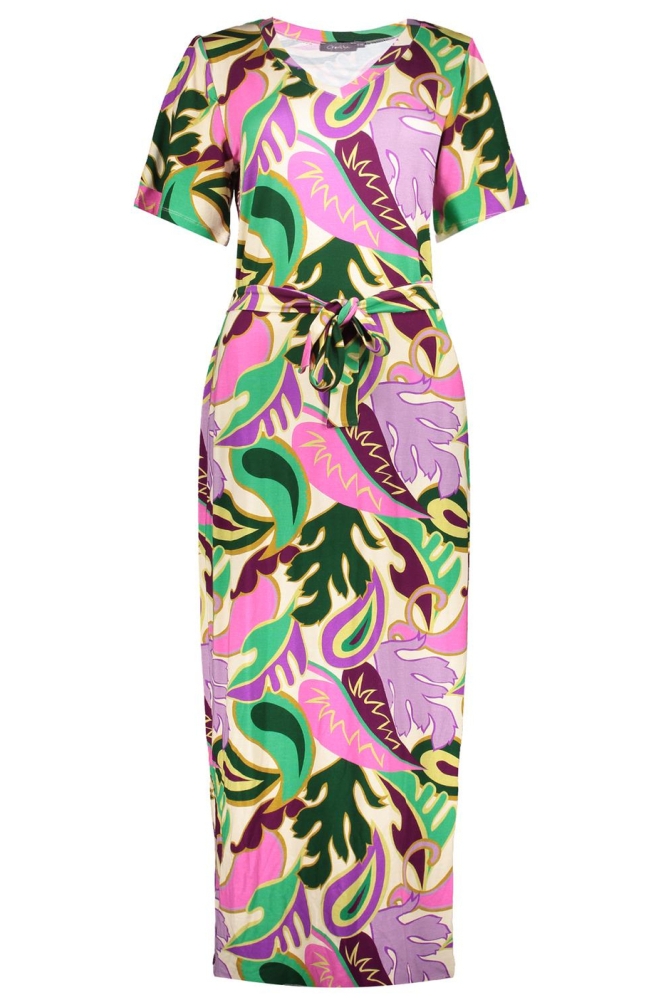 FAY DRESS 47136 60 LILAC/GREEN